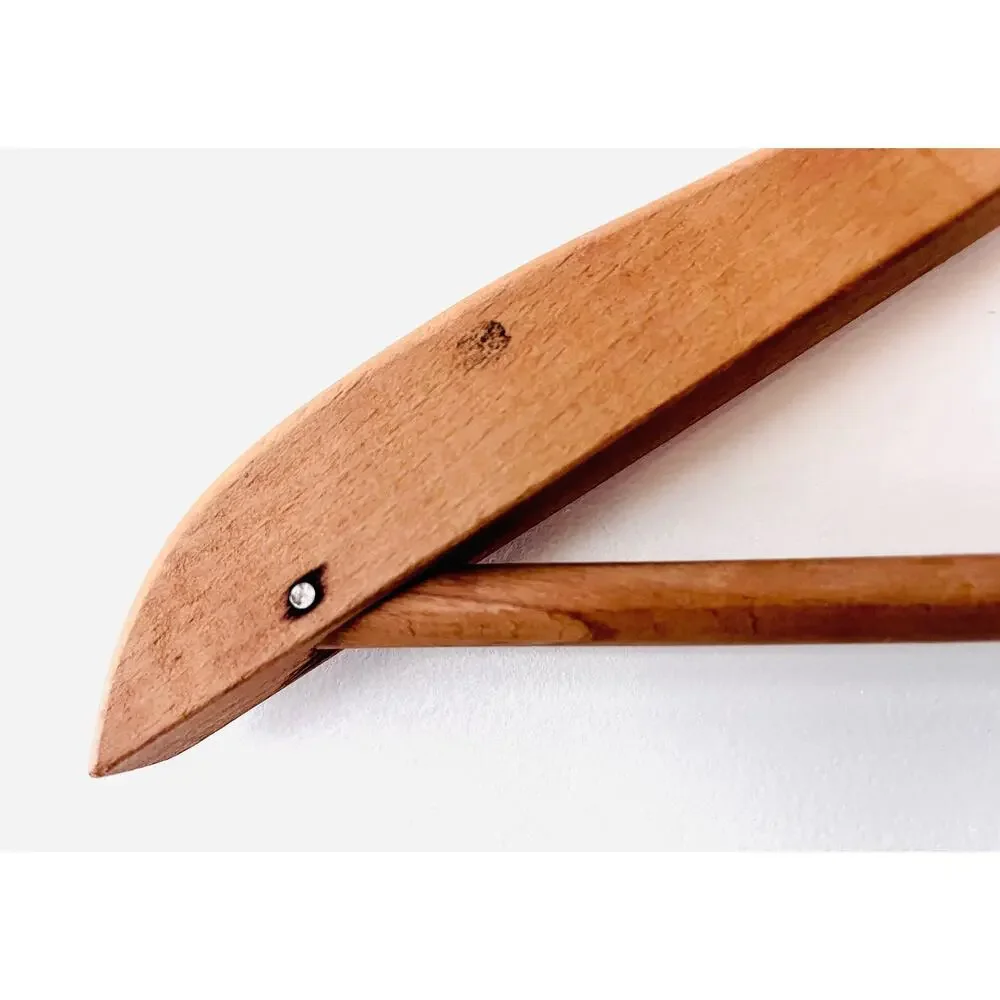 Vintage Jacob Reed's Sons Chestnut St. Philadelphia Wooden Clothes Hanger